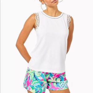 Lilly Pulitzer Agee top Resort White